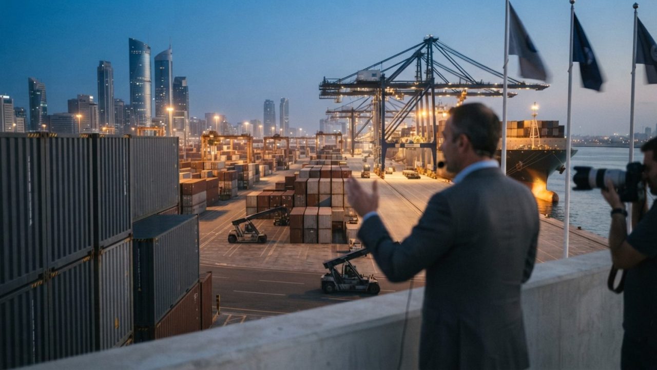 Illustration: DP World CEO Highlights Surging China-Gulf Freight Rates and Trade Rerouting Challenges