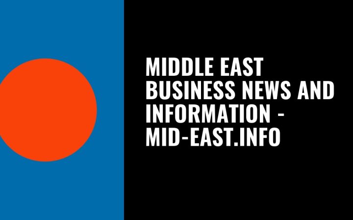 Graphic banner reading Middle East Business News and Information - mid-east.info with an orange circle